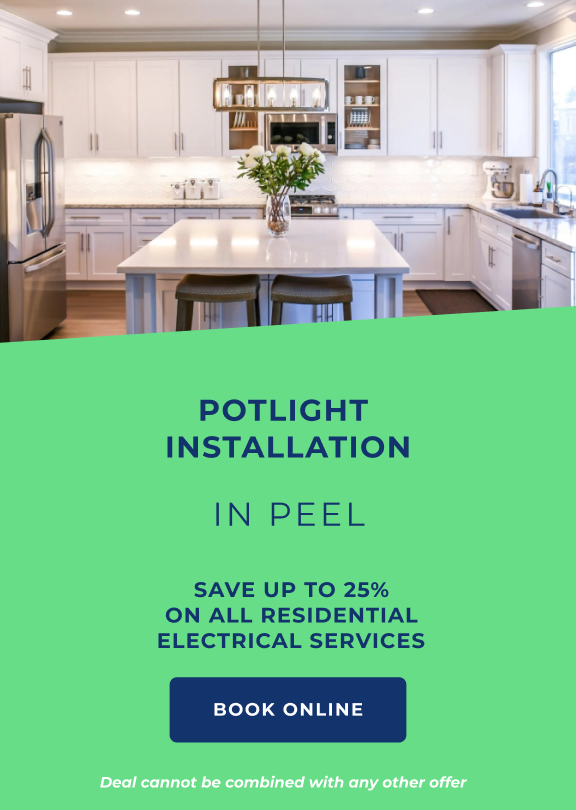 Pot Light Installation in Mississauga: Save up to 25% off residential electrical services