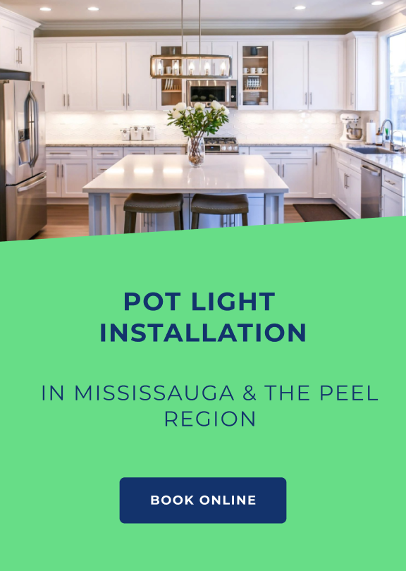 Pot Light Installation in Mississauga: Save up to 25% off residential electrical services